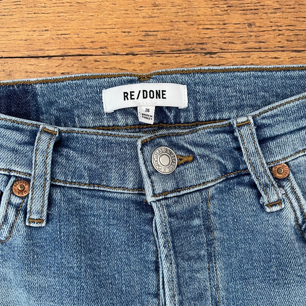 RE/DONE 90s High Rise Loose Jeans Rio Fade Size 26 - Picture 4 of 11